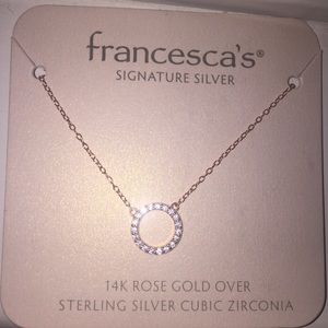 Francesca’s 14k Rose gold sterling silver necklace